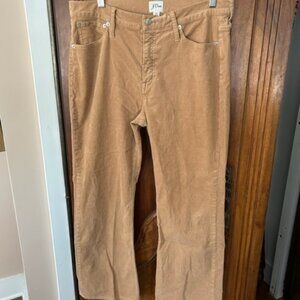 J. Crew straight leg tan corduroy pants, size 31